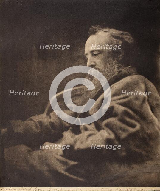 G.F. Watts, Printed 1864. Creator: Julia Margaret Cameron.