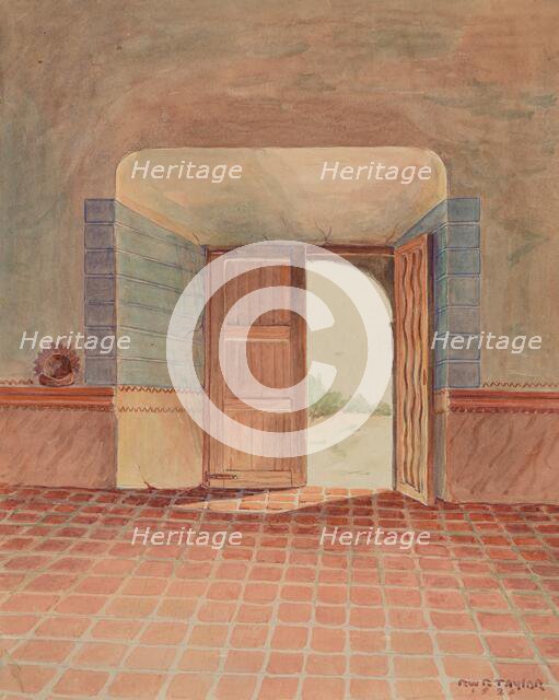 Doorway, 1936. Creator: Robert W.R. Taylor.