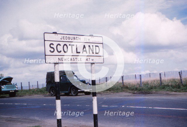 Carter Bar on A68, the border with Scotland, c1960.  Artist: CM Dixon.
