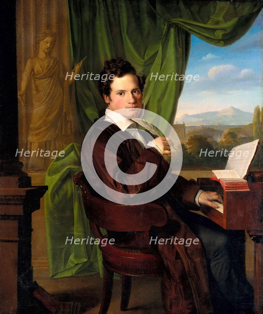 Portrait of the composer Heinrich Maria Schmidt, 1835.