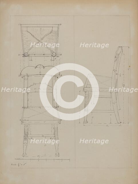 Toy Chair, c. 1936. Creator: Edith Magnette.