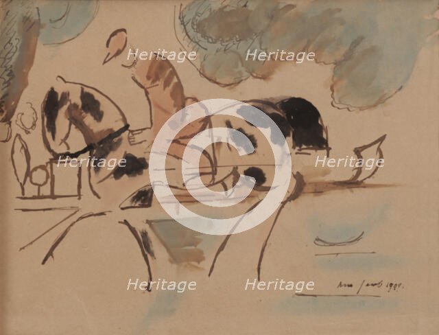 Jockey, 1909. Creator: Max Jacob.