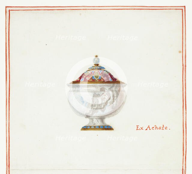 Agate Covered Bowl, n.d. Creator: Giuseppe Grisoni.