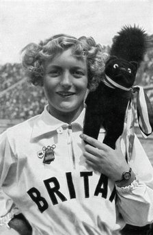 Ruthley Moris-Hancock, British swimmer, Berlin Olympics, 1936. Artist: Unknown