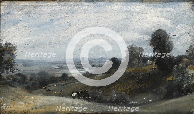 The Vale of Dedham from Langham, 1812. Artist: John Constable.