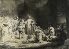 Christ healing the sick: the 'Hundred Guilder Print', c1649. Artist: Rembrandt Harmensz van Rijn.