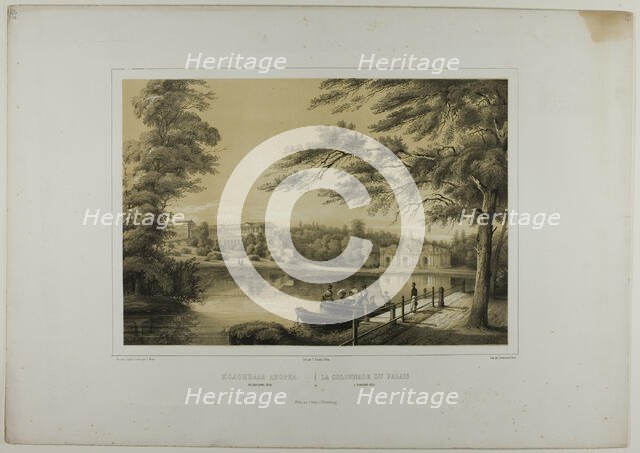 The Colonnade of the Tzarskoé-sélo Palace, c. 1820. Creator: C. Schultz.