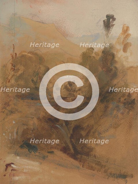 Upright Landscape, ca. 1830. Creator: Unknown.