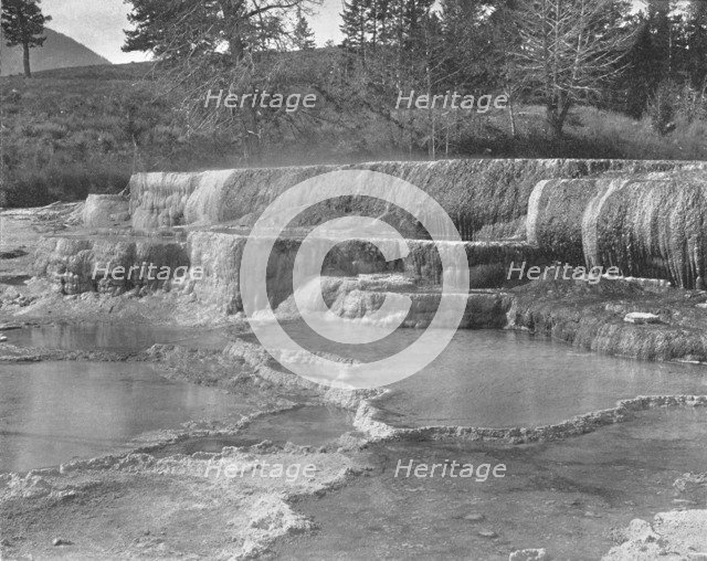 Brown Sulphur Springs, Yellowstone National Park, USA, c1900.  Creator: Unknown.