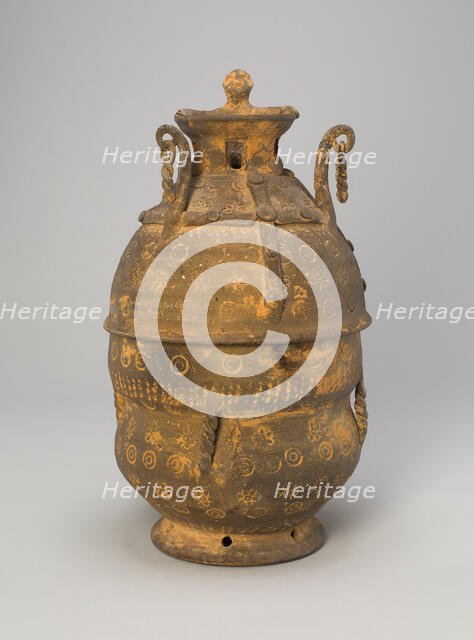 Reliquary Jar, Korea, Three Kingdoms period (57 B.C.-A.D. 668), early 7th century. Creator: Unknown.