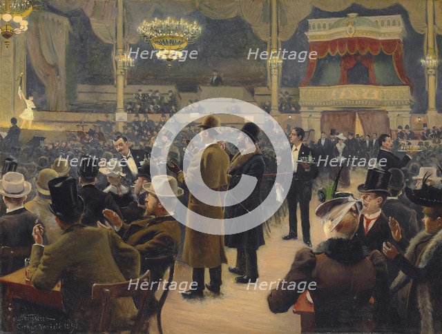 An evening at the Circus in Copenhagen, 1891.