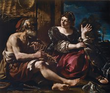 Erminia and the Shepherd, ca 1619. Creator: Guercino (1591-1666).