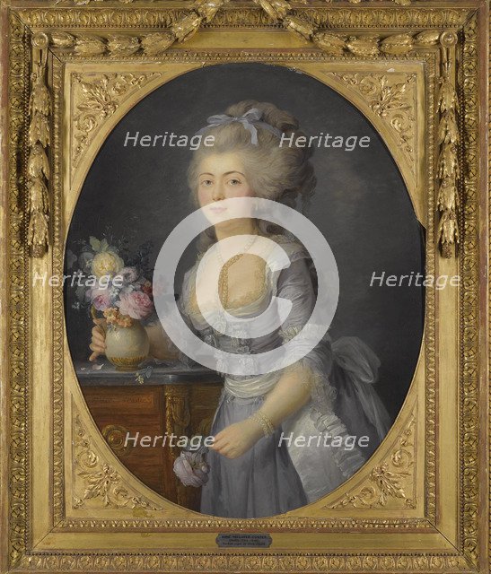 Portrait of Adélaïde Henriette Auguié (1758-1794). Artist: Vallayer-Coster, Anne (1744-1818)