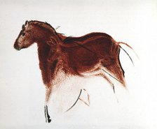 Horse and Hind, Palaeolithic cave painting from Altamira, southern Spain, c16,000-c9000 BC. Artist: Unknown