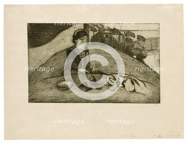 The Woman with Figs, 1894, printed 1899. Creator: Paul Gauguin.