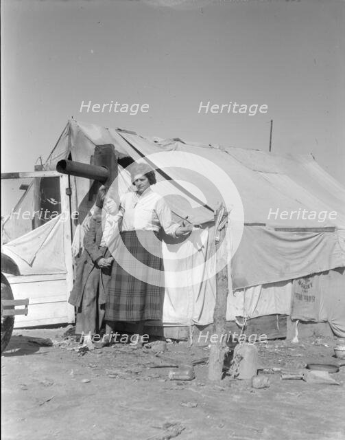 Drought refugees, California, 1936. Creator: Dorothea Lange.