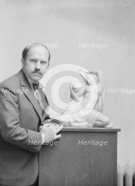 Manship, Paul, portrait photograph, 1928 June 8. Creator: Arnold Genthe.