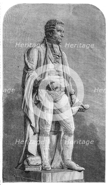 Statue of the late Mr. Robert Hall, M.P. for Leeds, and Recorder of Doncaster, 1861. Creator: Unknown.