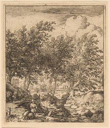 Swineherd, probably c. 1645/1656. Creator: Allart van Everdingen.