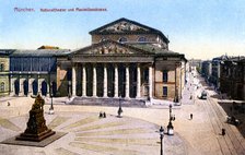 The National Theatre and Maximilian Strasse, Munich, Germany, 1925. Artist: Unknown