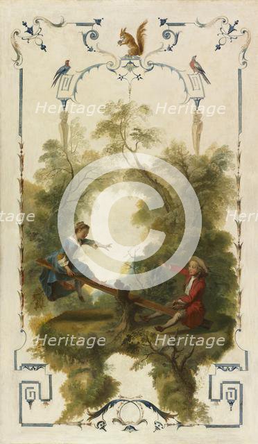 The See-Saw, c. 1723-1727. Creator: Nicolas Lancret (French, 1690-1743).