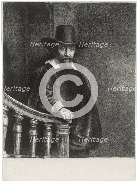 Ephraim Bueno, Jewish Physician, 1647. Artist: Rembrandt van Rhijn (1606-1669)