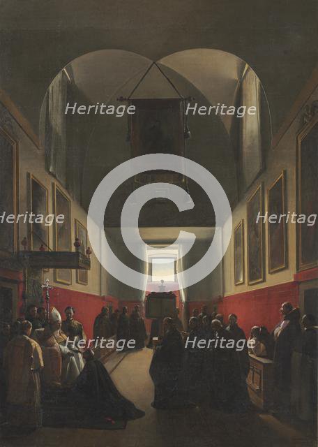 Homage to a Bishop, 1839. Creator: François Marius Granet (French, 1775-1849).