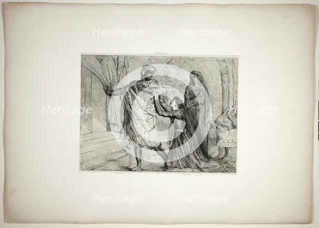 Away!, plate seven from Othello, 1844. Creator: Theodore Chasseriau.