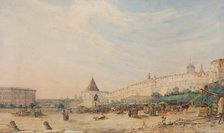 View of the Kitay-gorod in Moscow, 1850-1860s.