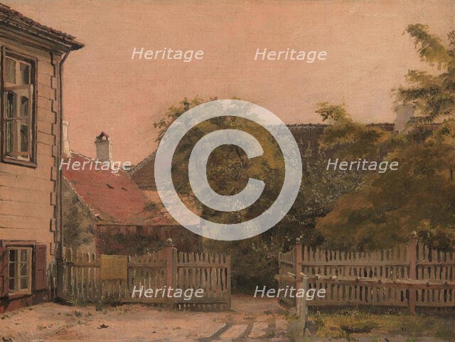 A Corner of the Artist´s Father's House, 1843-1847. Creator: Christen Kobke.