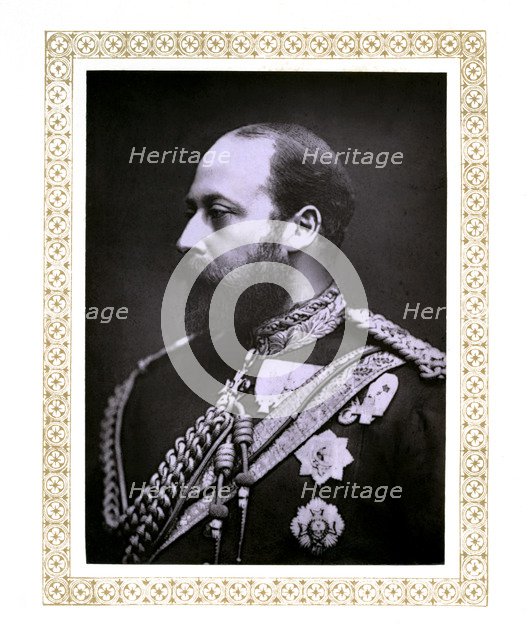 The Prince of Wales, c1888.Artist: Alexander Bassano