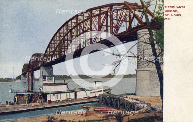 Merchants Bridge, St Louis, Missouri, USA, 1910. Artist: Unknown