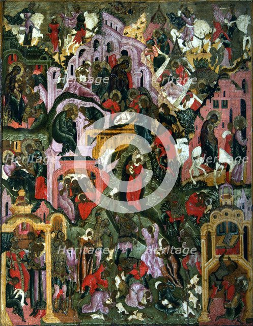 The Nativity of Christ (The Holy Night), Second Half of the 17th cen.. Artist: Russian icon  