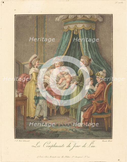 Les Compliments du jour de l'an. Creator: Louis Marin Bonnet.