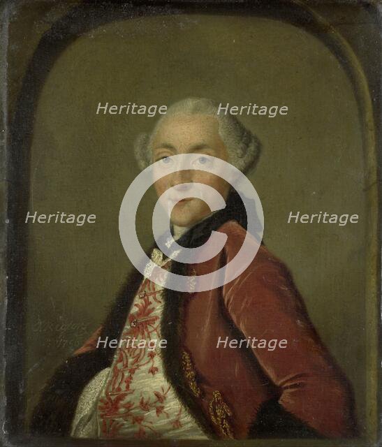 Portrait of Pieter Nicolaas Rendorp, Amsterdam Brewer, 1756. Creator: Tibout Regters.