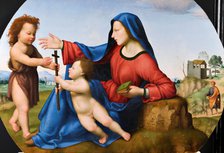 Madonna and Child with the Young John the Baptist. Creator: Bugiardini, Giuliano (1475-1554).