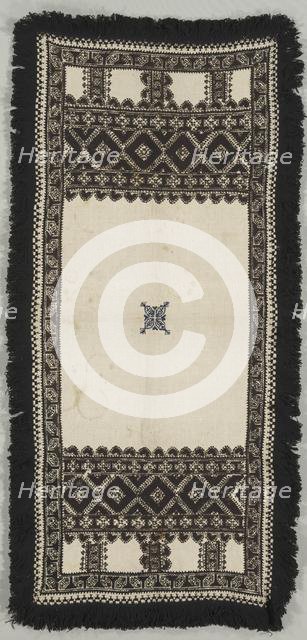 Embroidered Mat or a Paños de Ofrenda, 19th century. Creator: Unknown.