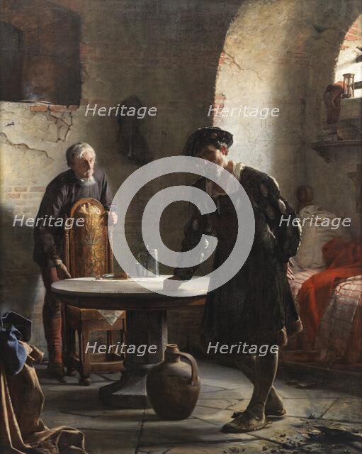 King Christian II in Prison, 1871. Creator: Carl Bloch.