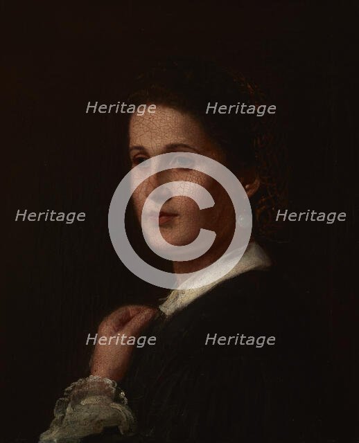 Portrait of Malwina Ramloff, Artist's Fiancée, before 1858. Creator: Wladyslaw Luszczkiewicz.