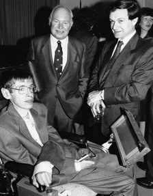 Professor Stephen Hawking (1942- ), British Physician. Artist: Unknown