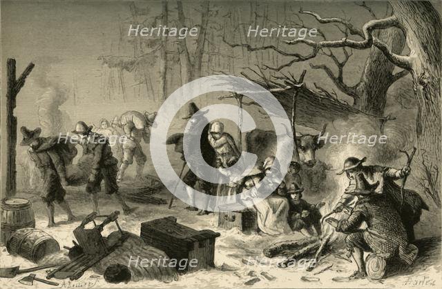 'English Settlers in America', (1877). Creator: Albert Bobbett.