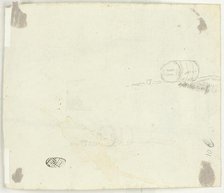 Sketches of a Barrel and Other Objects, n.d. Creator: Pierre Antoine Mongin.