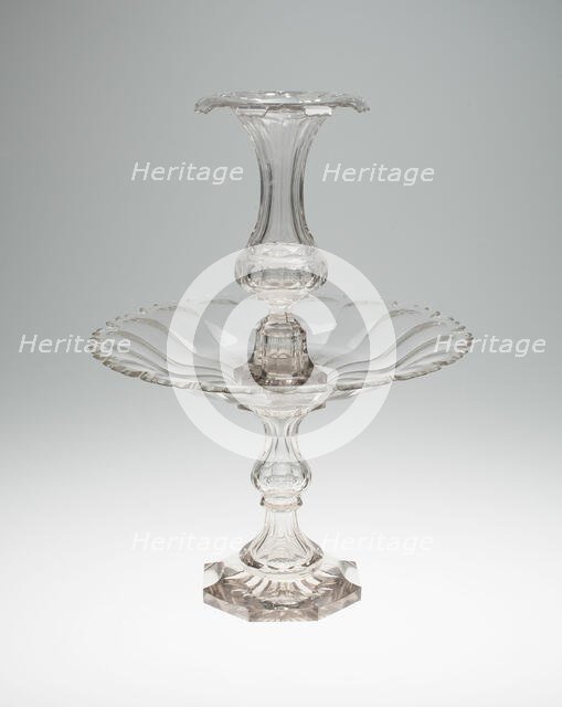 Three-Part Garniture, Bristol, c. 1850. Creator: Unknown.