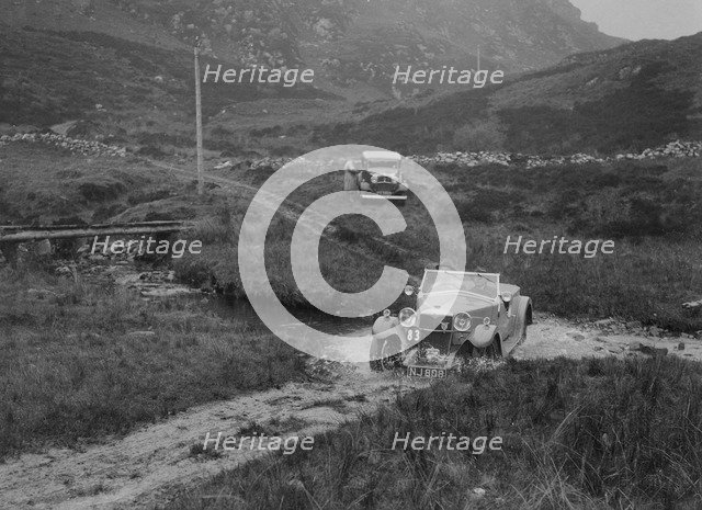 Riley Lynx of NH Keep competing in E&DMC Scottish 6 Days Trial, 1933.. Artist: Bill Brunell.