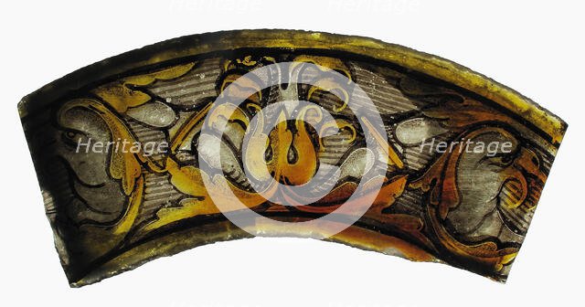 Glass Fragment, European, 16th century. Creator: Unknown.