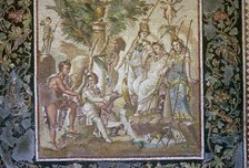 Roman mosaic of the judgement of Paris. Artist: Unknown