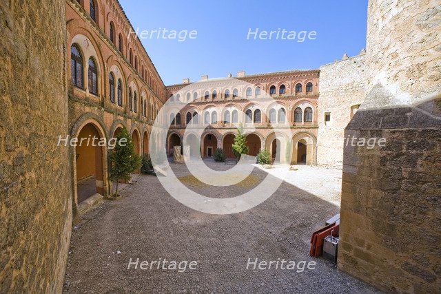 The inner courtyard of Belmonte Castle, Belmonte, Spain, 2007. Artist: Samuel Magal