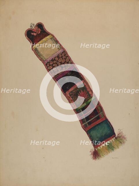 Economy Sewing Supply Holder, c. 1938. Creator: Eva Wilson.