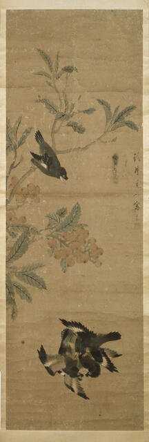 Birds and branch, Qing Dynasty (1645 - 1911). Creator: Qi Shukai.