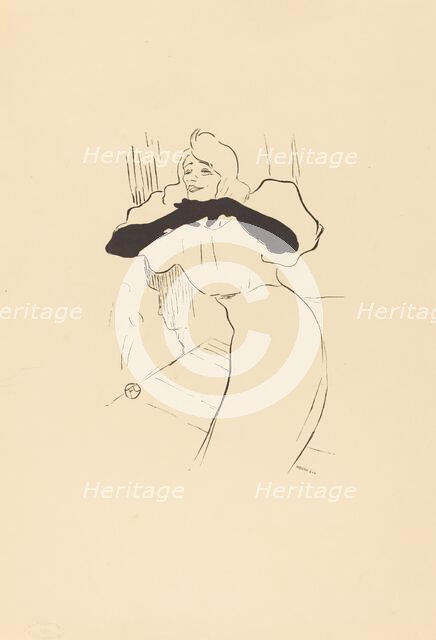 Yvette Guilbert: Linger, Longer, Loo. Creator: Henri de Toulouse-Lautrec.